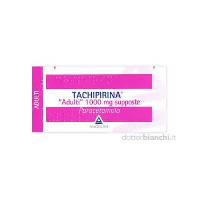 ANGELINI tachipirina adulti 1000 mg Paracetamolo 10 supposte Antipiretico Analgesico
